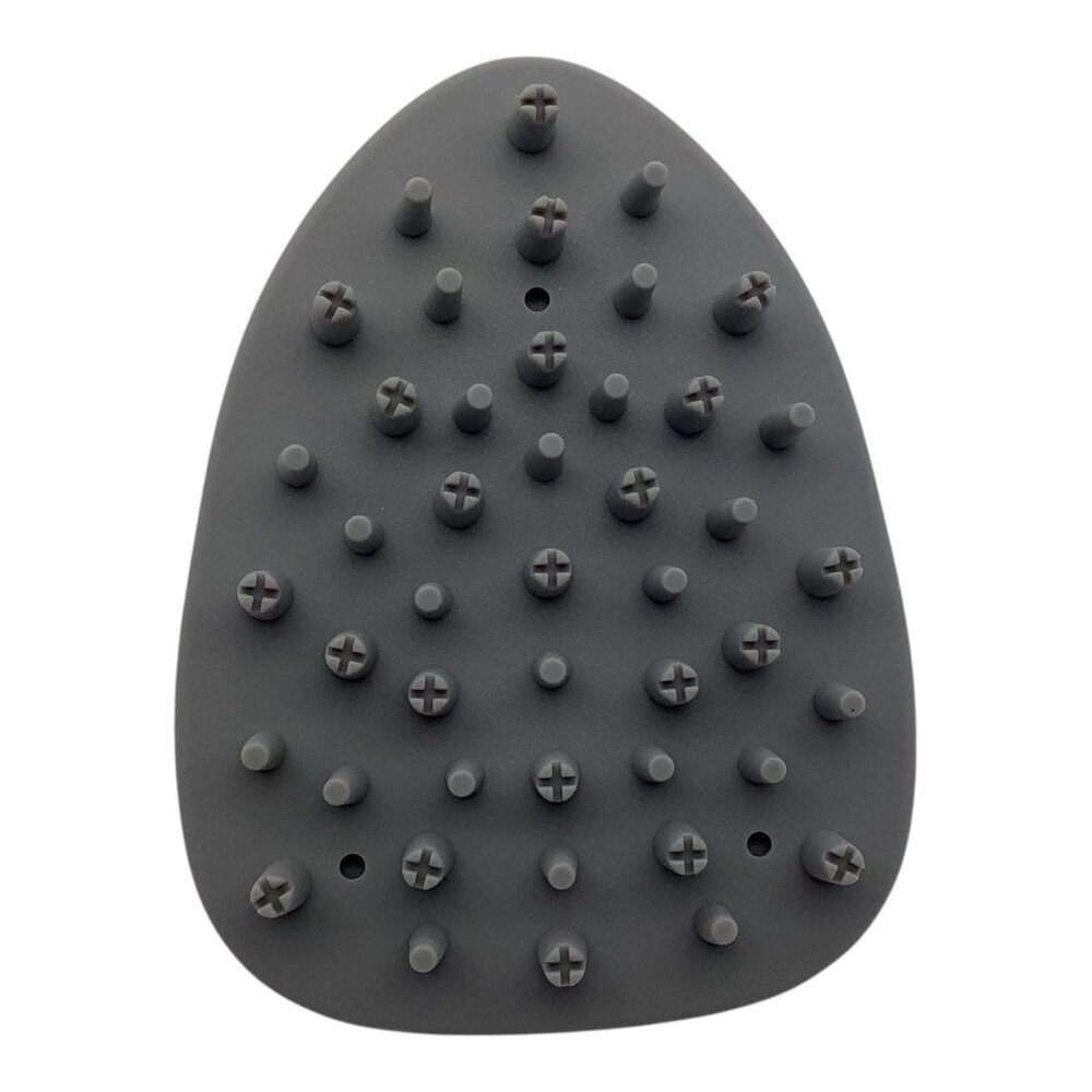 Shampoo Brush Silicone Scalp Massage Hair‎ Care Tool Gray